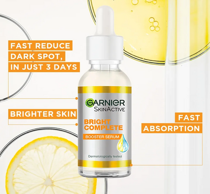 Garnier Skin Active Bright Complete Vitamin C Booster Serum | With Niacinamide - 30ML