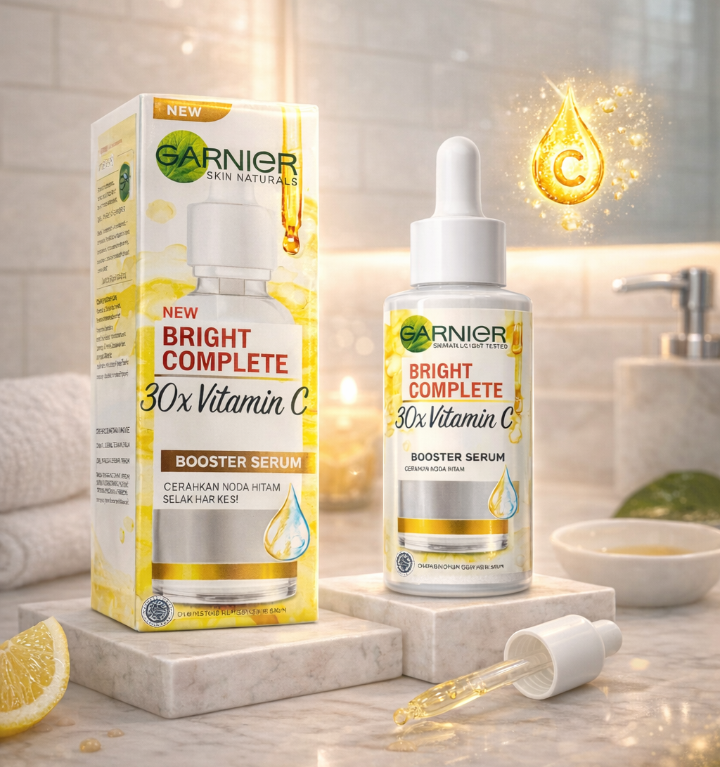 Garnier Skin Active Bright Complete Vitamin C Booster Serum | With Niacinamide - 30ML