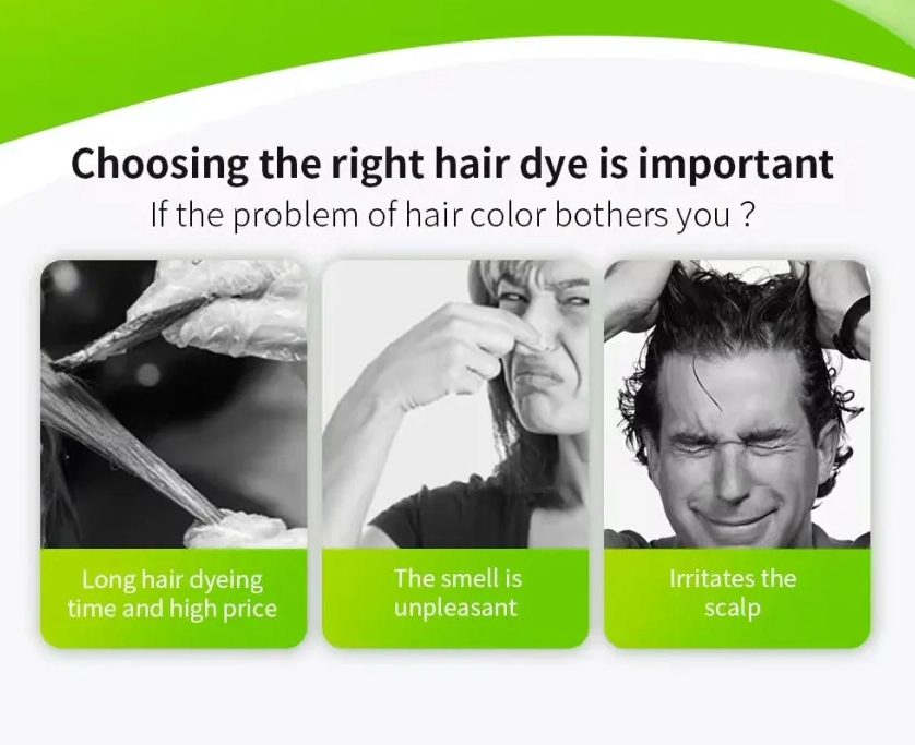 Apple Natural Hair Color Shampoo – Ammonia-Free (Black & Dark Brown) | 500ml