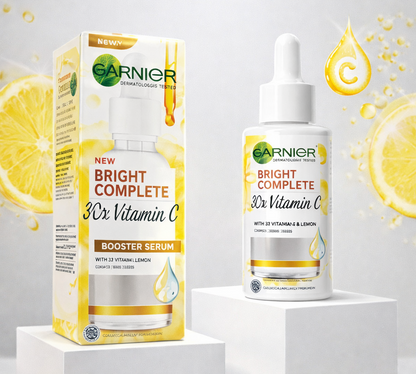 Garnier Skin Active Bright Complete Vitamin C Booster Serum | With Niacinamide - 30ML