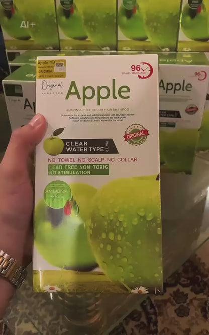 Apple Natural Hair Color Shampoo – Ammonia-Free (Black & Dark Brown) | 500ml